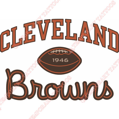 Cleveland Browns Customize Temporary Tattoos Stickers NO.483
